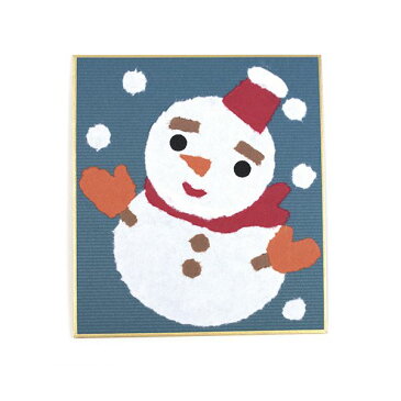 (業務用10セット) 藤久 和紙でつくるちぎり絵ミニ 冬 雪だるま