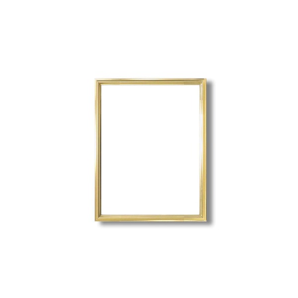 【クーポン配布中】デッサン額縁/フレーム 【八ツ切サイズ 303×242mm】 ゴールド 壁掛けひも付き 化粧箱入り 5002