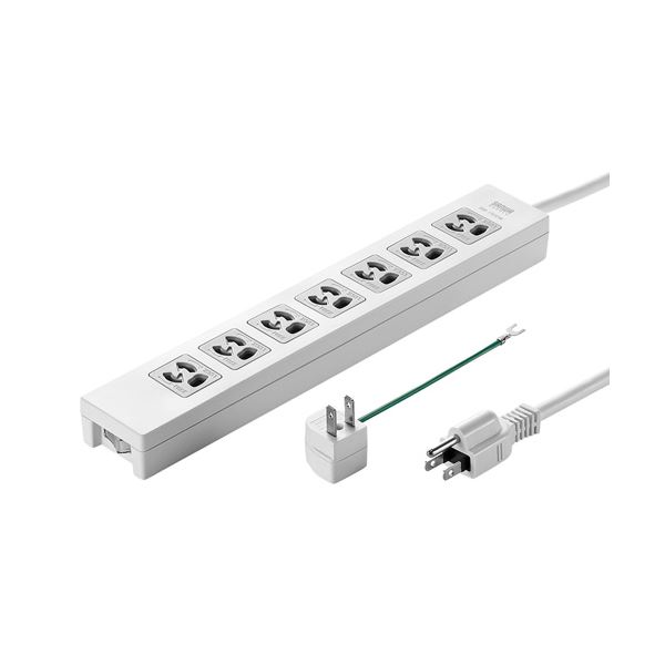 【ポイント20倍】(まとめ)サンワサプライ 電源タップ TAP-F37-5ZAD【×2セット】