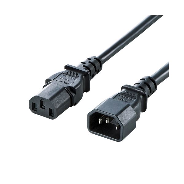 【クーポン配布中】サンワサプライ 電源コード12A250V（5m） APW12-C14C13250-50