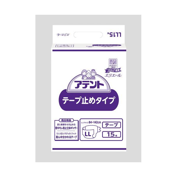 【ポイント20倍】大王製紙 アテントテープ止めタイプ LL15枚 4P