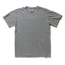 【クーポン配布中】50回ウォツシュ加工ガーメント後染め6.2オンスヘビーウェイトTシャツ グレー M(4)