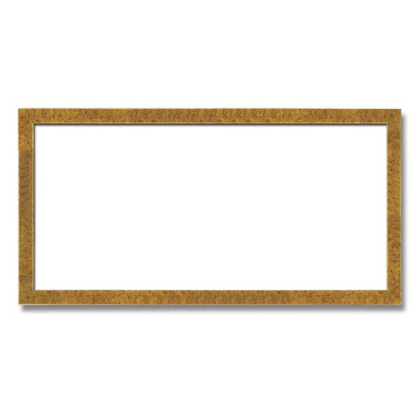 【クーポン配布中】【長方形額】木製額 縦横兼用額 前面アクリル仕様 ■金(銀)長方形額(700×350mm)金柄紋
