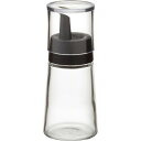 【クーポン配布中】【50セット】 調味サーバー/オイルボトル 【Sサイズ ブラック】 ふた付き 本体:ソーダガラス 『スタビアリュクス』【代引不可】