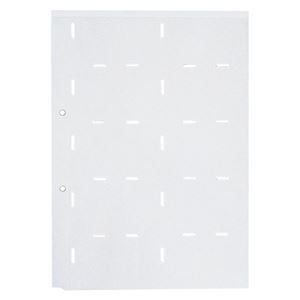 【クーポン配布中】(まとめ) キングジム 名刺ホルダー台紙 A4タテ 2穴 両面20ポケット タテ入れ グレー 89D 1パック(10枚) 【×10セット】