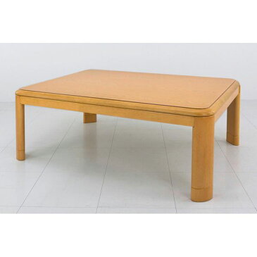シンプル 継ぎ脚式こたつテーブル 本体 【ナチュラル】 105cm×75cm 長方形 木製脚付き 電源コード収納可 天板固定可【代引不可】