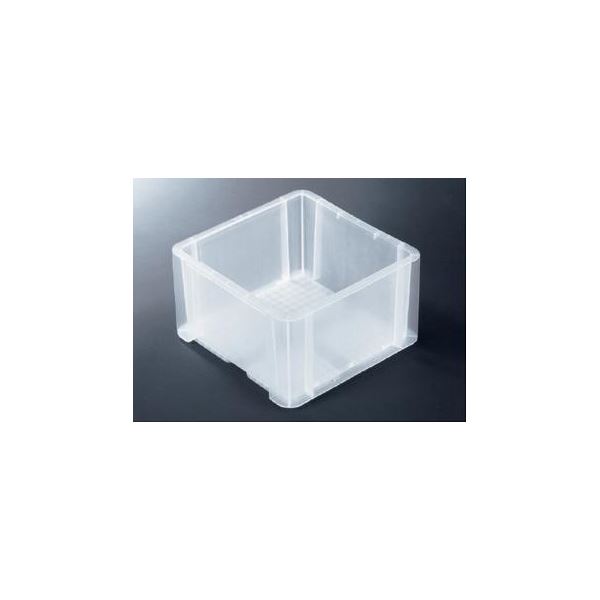 【クーポン配布中】【5個セット】 TP規格コンテナボックス 【TP-332B 穴無し】 透明 相互モジュール嵌合可【代引不可】