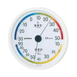 【ポイント20倍】(まとめ)EMPEX 温度・湿度計 エスパス 温度・湿度計 壁掛用 TM-2331 ホワイト【×3セット】