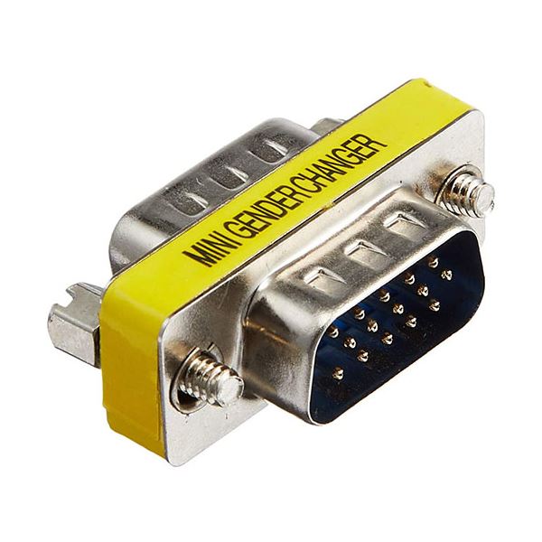 【ブラックフライデーでP最大47倍】（まとめ）変換名人 変換プラグ VGA（オス）→VGA（オス）中継 VGAA-VGAAN【×20セット】