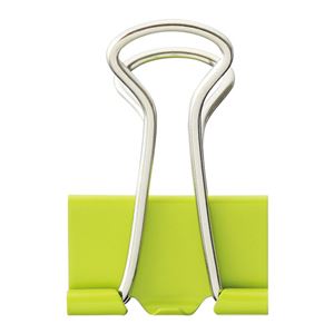 【ブラックフライデーでP最大47倍】（まとめ） TANOSEE ダブルクリップ 小 口幅19mm ライトグリーン 1箱（10個） 【×60セット】