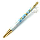 【マラソンでP最大47倍】日本製 ハンドメイド ボールペン/文房具 【うさぎ市松 水色】 美濃和紙 友禅紙 0.7mm 文具 オフィス用品 ステーショナリー