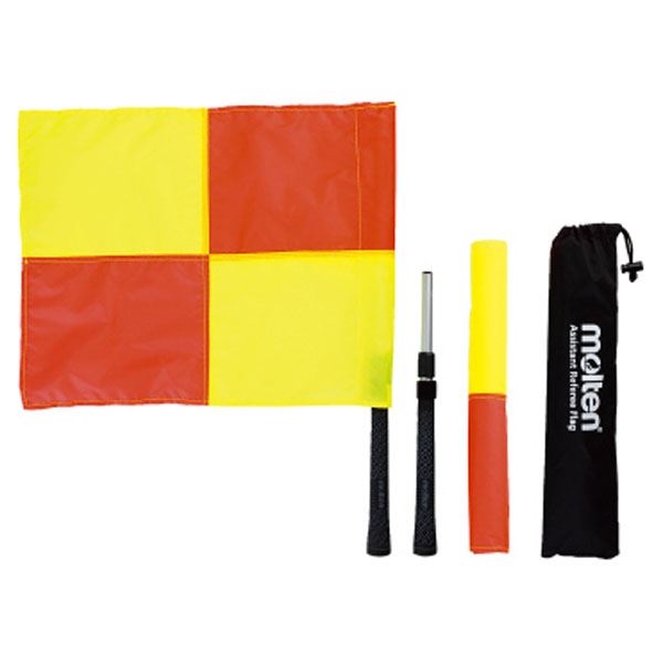 【ブラックフライデーでP最大47倍】【モルテン Molten】 アシスタントレフェリーフラッグ/サッカー用品 【2本セット 長さ52cm 旗:35×45cm】 ...