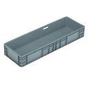 【ポイント20倍】【4個セット】 TP規格コンテナボックス 【TP-391.5B 穴無し】 グレー 相互モジュール嵌合可【代引不可】