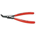 【ポイント20倍】KNIPEX(クニペックス)4631-A22 軸用スナップリングプライヤー 45゜