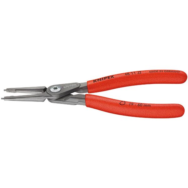 【クーポン配布中】KNIPEX(クニペックス)4811-J1 穴用精密スナップリングプライヤー 直(SB)