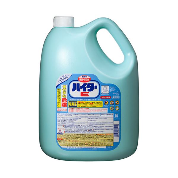 【クーポン配布中】(まとめ) 花王 ハイターE 洗濯用漂白剤 業務用 5kg 1本 【×5セット】