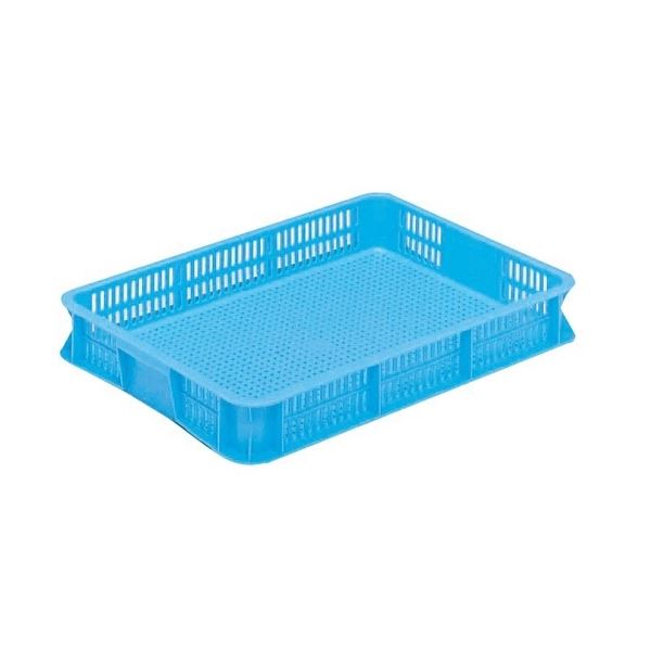 【ブラックフライデーでP最大47倍】【10個セット】 リステナー/網目コンテナボックス 【MB-8】 ブルー メッシュ構造 〔みかん 果物 野菜等収穫 保管 保存 物流〕【代引不可】