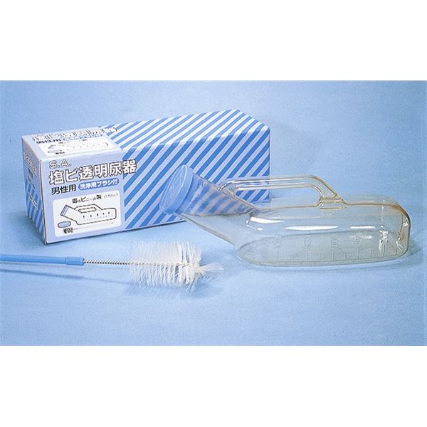 【ポイント20倍】(まとめ)浅井商事 尿器 SA塩ビ透明尿器 男性 100230【×3セット】