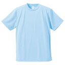 〔5枚セット〕 Tシャツ L ライトブルー UVカット 吸汗 速乾 4.1オンス さらさらドライ 半袖 ティーシャツ tシャツ(4)