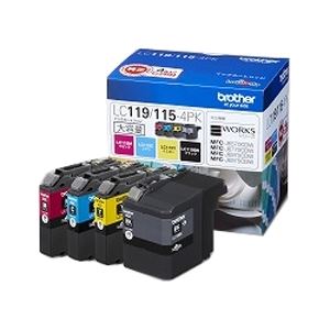 【ポイント20倍】ブラザー工業 インクカートリッジ大容量タイプ お徳用4色パック LC119/1154PK