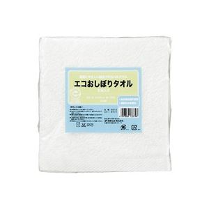 楽天インテリアの壱番館【ポイント20倍】（業務用30セット） オーミケンシ エコおしぼりタオル5枚セット ホワイト9512