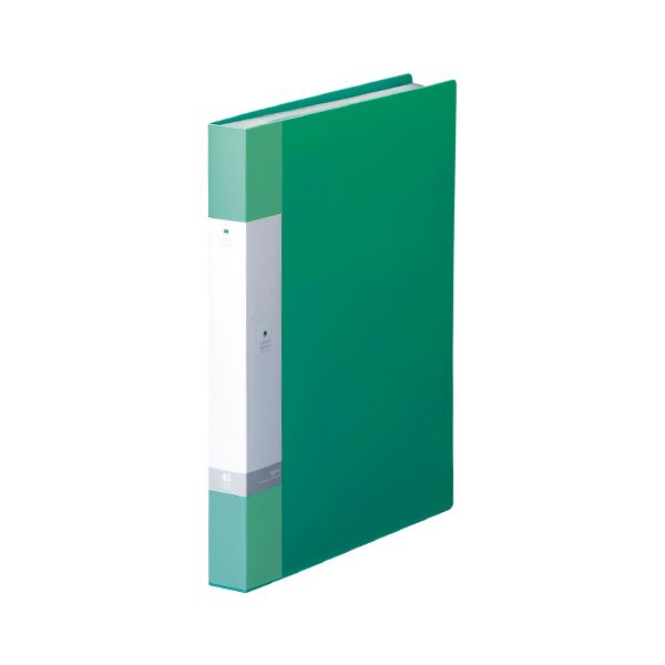 【クーポン配布中】（まとめ） リヒトラブ リクエスト・クリヤーブック A4判タテ型（40ポケット） G3202-7 緑 1冊入 【×5セット】