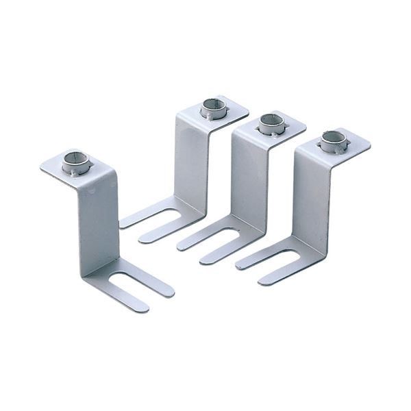 【ポイント20倍】(まとめ)サンワサプライ 床固定金具(4個セット) RAC-QL1【×2セット】