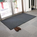 【クーポン配布中】業務用 玄関マット 【120×180cm グレー】 長方形 屋内用 防滑 ラバー加工 『Funderful』 〔入口 エントランス〕