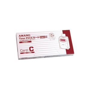 【クーポン配布中】(業務用30セット) アマノ タイムパックカード（4欄印字）C