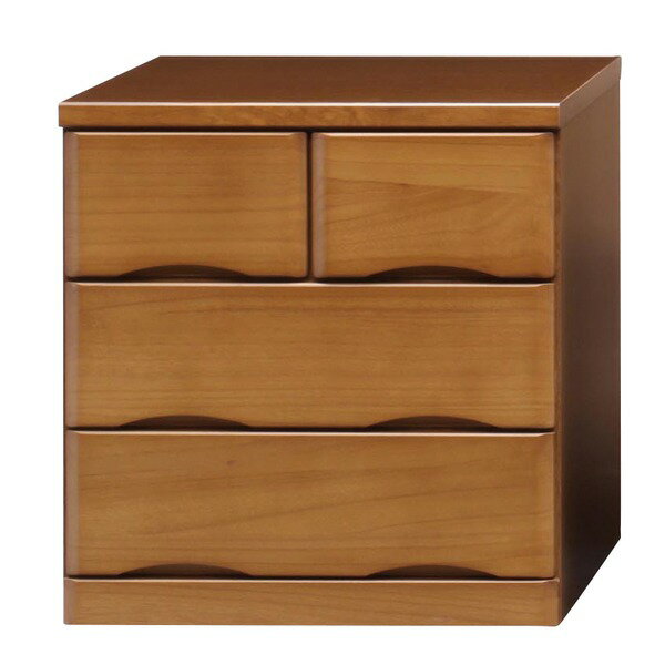 【クーポン配布中】クローゼット チェスト 収納家具 幅60cm ブラウン 木製 桐材 隠しキャスター付 日本..