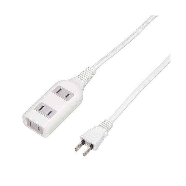 【ポイント20倍】(まとめ)YAZAWA テーブルタップ3個口5m ホワイト HSL305WH【×5セット】
