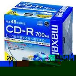 【スーパーSALEでポイント最大46倍】(業務用50セット) 日立マクセル HITACHI CD-R ＜700MB＞ CDR700S.WP.S1P20S 20枚