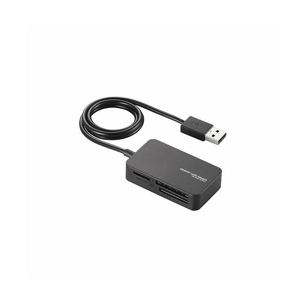 【ポイント20倍】(まとめ)エレコム 小型メモリリーダライタ MR-A39NBK【×5セット】