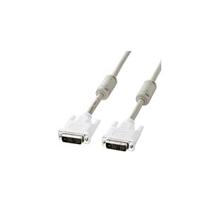 【クーポン配布中】(まとめ)サンワサプライ DVIケーブル(シングルリンク、5m) KC-DVI-5K【×2セット】