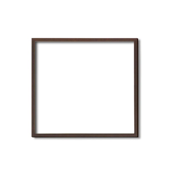 【ポイント20倍】【角額】木製正方額・壁掛けひも■5767 350角(350×350mm)「ブラウン」