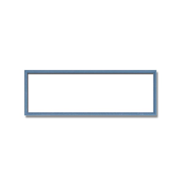 【ポイント20倍】【長方形額】木製額 縦横兼用額 カラー4色展開 ■カラー長方形額（500×150mm）ブルー