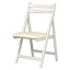 【ポイント20倍】折りたたみ椅子(作業用チェア) 木製×合成皮革/合皮 WS ホワイト(白)【代引不可】