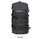 【クーポン配布中】リュック バックパック ブラック 背面ウレタン メッシュ 裏防水加工布仕様 ミリタリー調 ラックサック リュックサック カバン