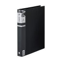 【クーポン配布中】(まとめ) ライオン事務器 リングファイルMINANO(ミナノ) A4タテ 2穴 200枚収容 背幅35mm ブラック RF-223M 1冊 【×30セット】(3)