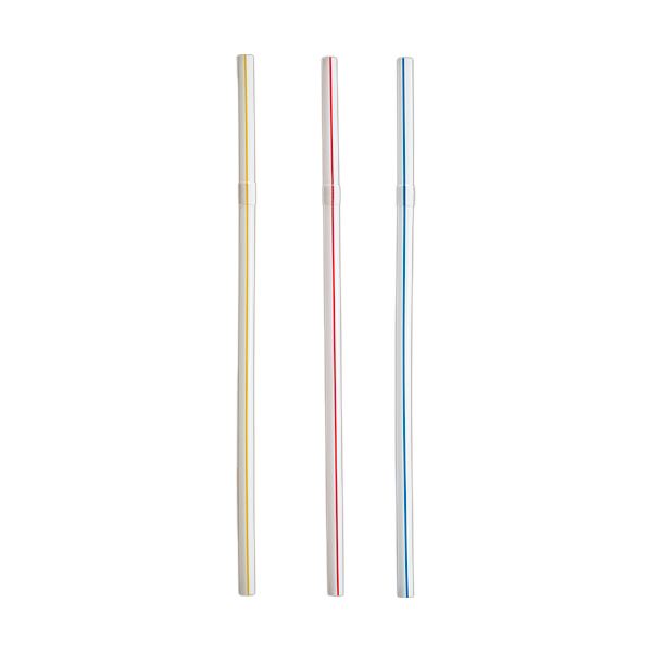 【クーポン配布中】（まとめ）大和物産 まがるカラーストロー ポリ袋 入 1パック（500本）【×10セット】