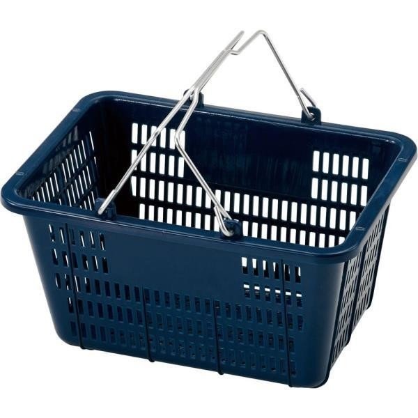 【クーポン配布中】ミニバスケット ブルー 収納カゴ バスケット 買い物カゴ D3502B