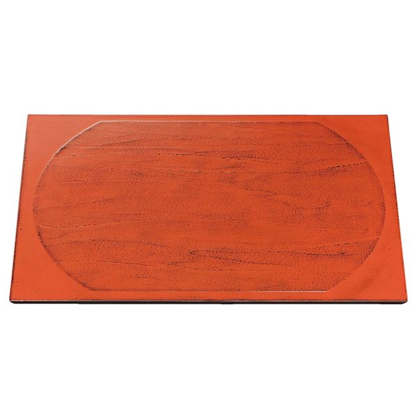 【ポイント20倍】尺4 木製 ダイヤ長角マット/トレー 【根来小判筋目 木】 425×335×10mm 日本製 〔和食 レストラン 居酒屋 店舗 お店〕【代引不可】