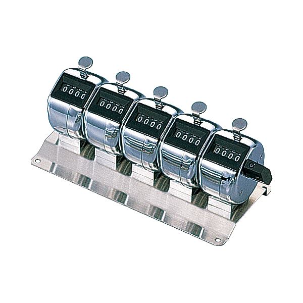 【ブラックフライデーでP最大47倍】(まとめ)ライオン事務器 数取器 4桁5連No.130 1個【×3セット】