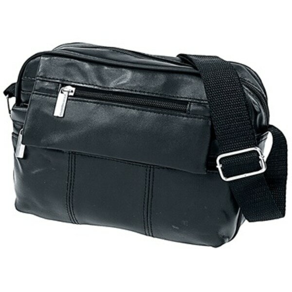 【ポイント20倍】合成皮革/羊革付属ポシェット ブラック