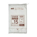 【マラソンでポイント最大47倍】(まとめ)TANOSEE HDPE規格袋 紐あり15号 ヨコ300×タテ450×厚み0.01mm 1パック(100枚)【×50セ...