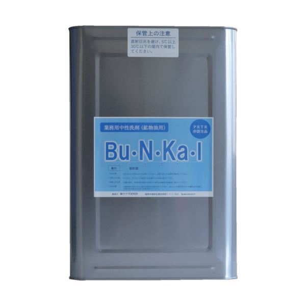 【ポイント20倍】ヤナギ研究所 鉱物油用中性洗剤Bu・N・Ka・I 18L缶 BU-10-K 1缶