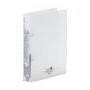 【クーポン配布中】(まとめ)リヒトラブ AQUA DROPsリングファイル(ツイストリング)A5タテ 2穴 150枚収容 背幅32mm 乳白 F-5006-1 1冊【×50セット】