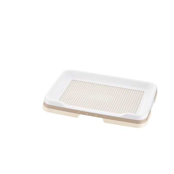 【クーポン配布中&ブラックフライデー対象】（まとめ）お掃除簡単ステップトレー レギュラー アイボリー (ペット用品) (×2セット）