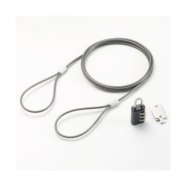 【クーポン配布中&ブラックフライデー対象】(まとめ）ライオン事務器パソコン用持出し防止ロック MB-02..