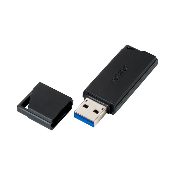 （まとめ）バッファローUSB3.1(Gen1)対応 USBメモリー バリューモデル 16GB ブラック RUF3-K16GB-BK1個【×3セット】